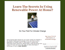 Tablet Screenshot of homepowersecrets.com